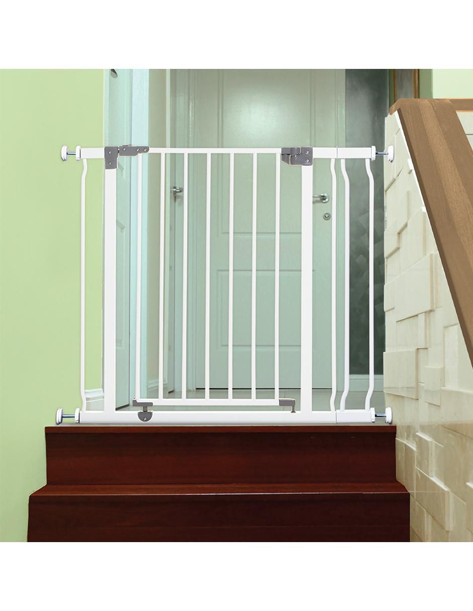 Puerta de seguridad de metal para bebé 4