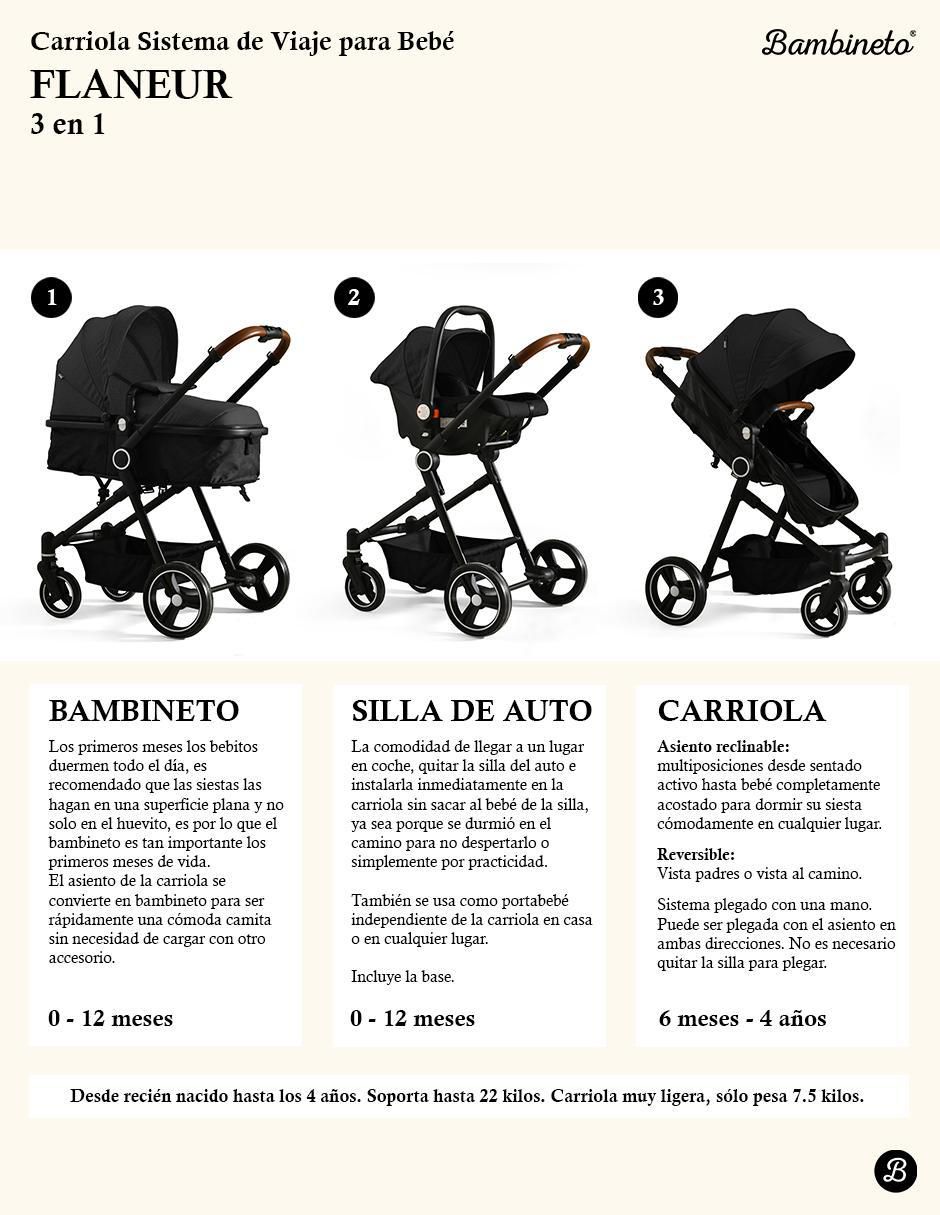 Carriola travel system plegable 9