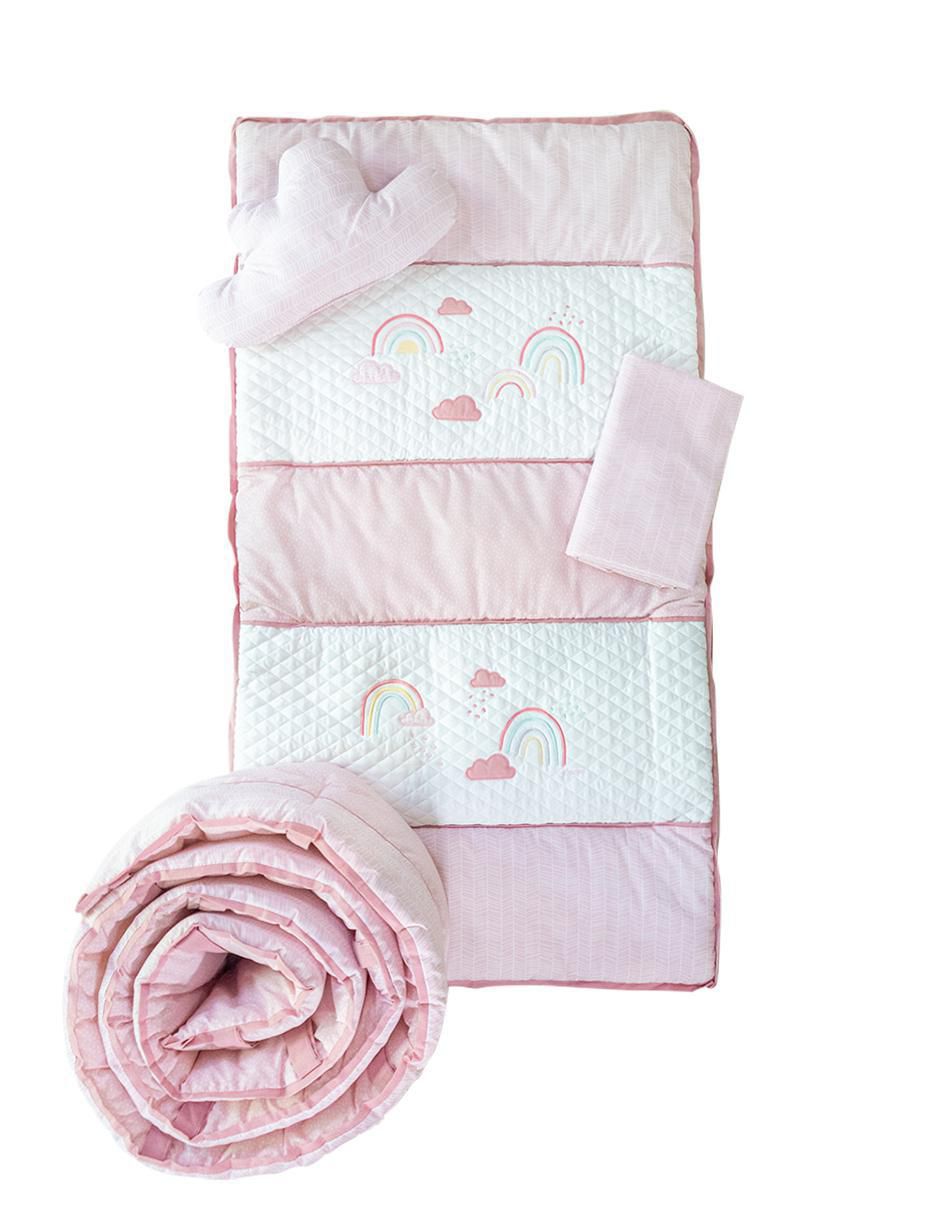 Juego de cuna Arcoíris para bebé niña 4 piezas Juego de cuna Arcoíris para bebé niña 4 piezas