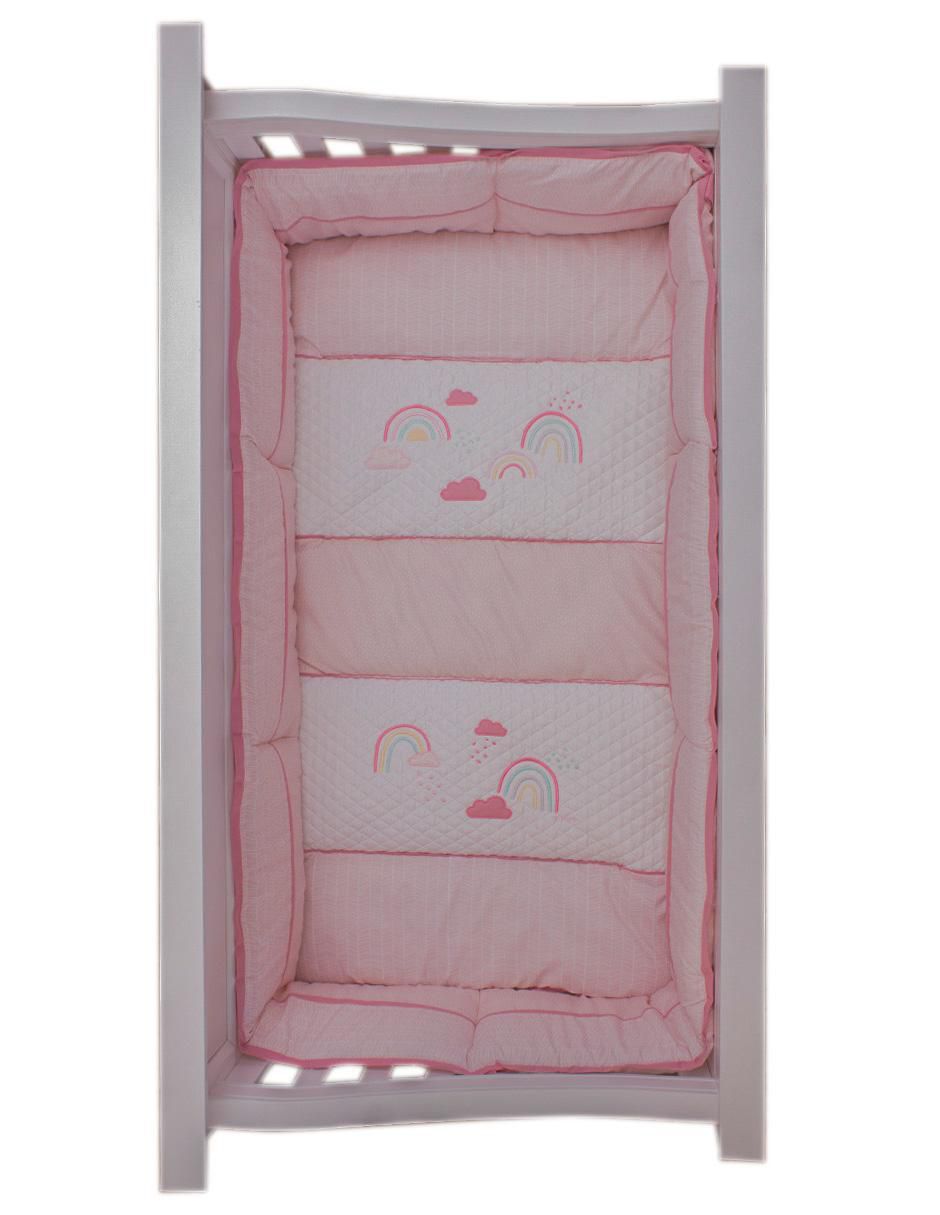 Juego de cuna Arcoíris para bebé niña 4 piezas 5