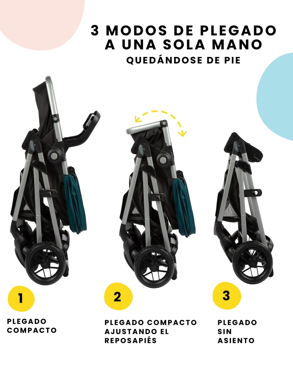 Carriola travel system plegable 12