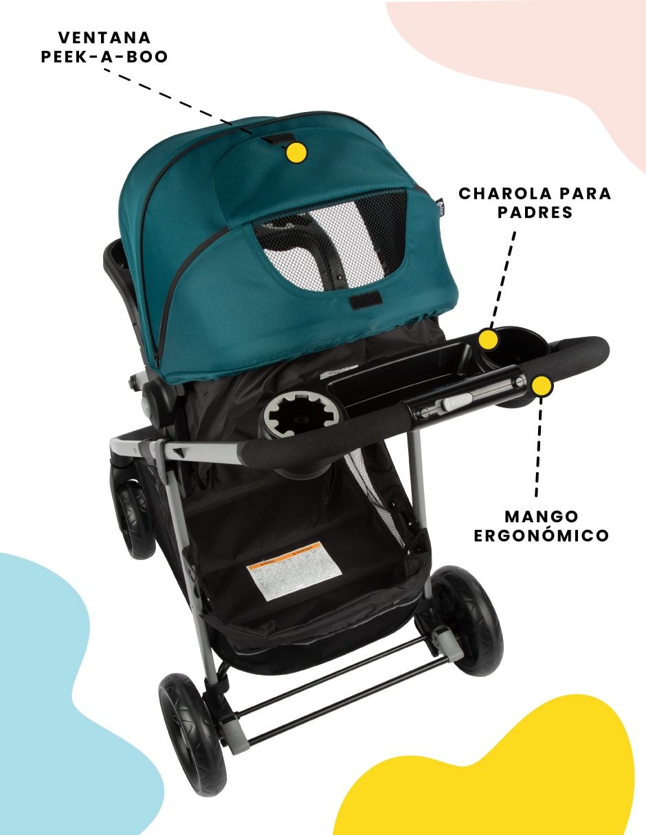 Carriola travel system plegable 17