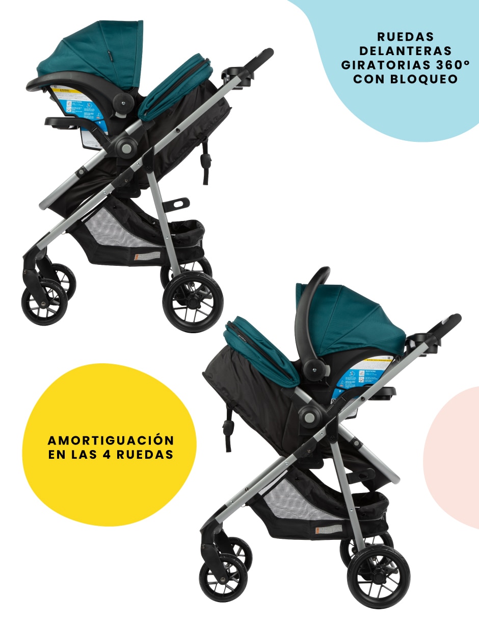 Carriola travel system plegable 9