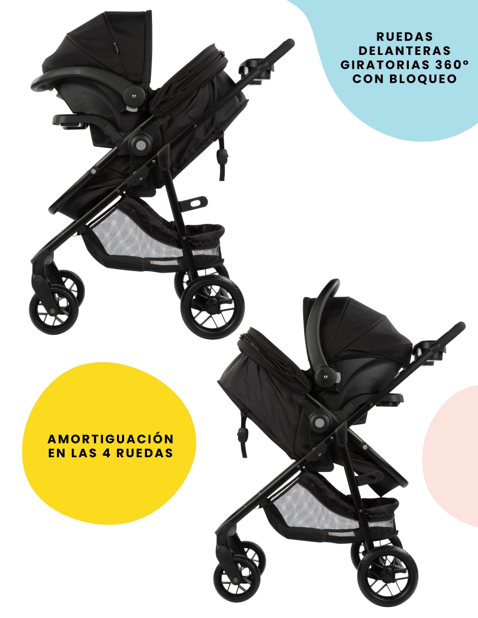 CARRIOLA TRAVEL SYSTEM TR, GRIS OXFORD