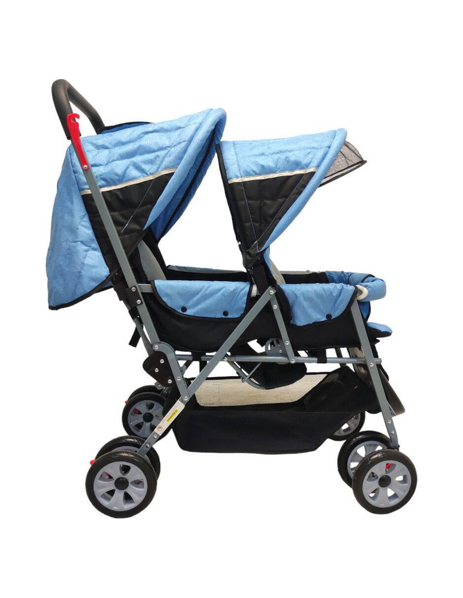 Carriola doble plegable