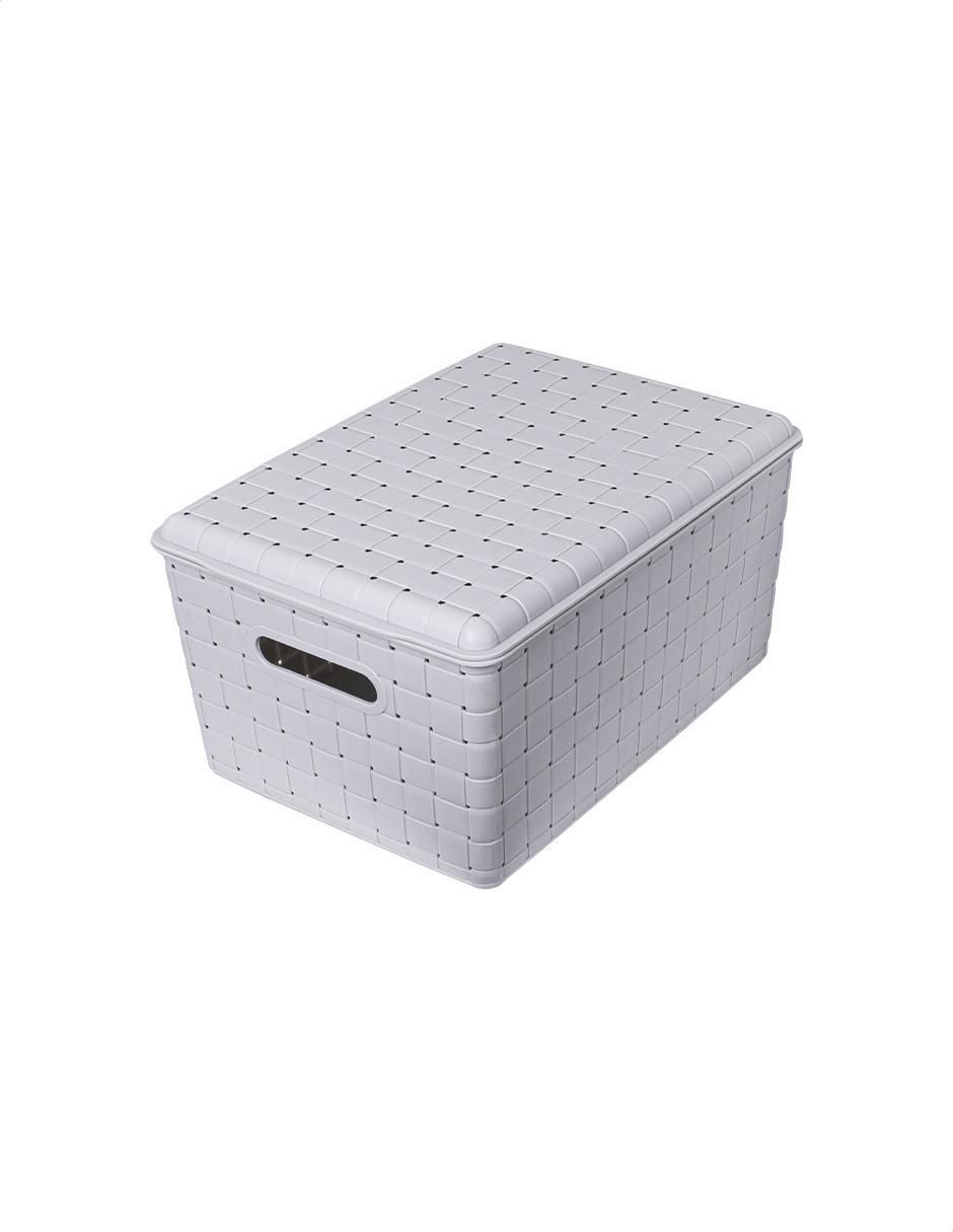 Canasta con forma rectangular de plástico 2