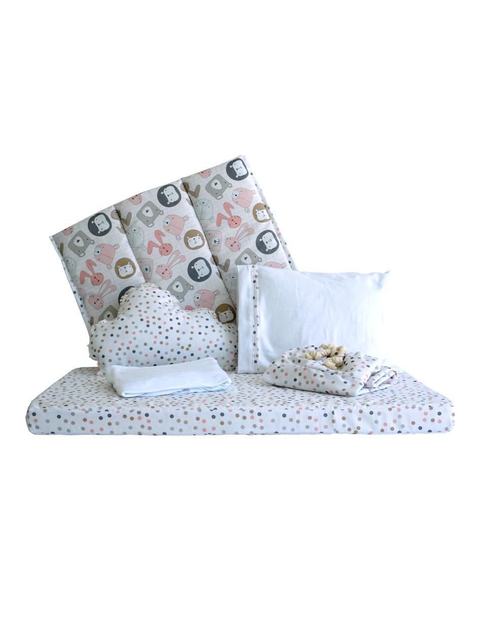 Juego de cuna Animalitos infantil unisex 6 piezas Juego de cuna Animalitos infantil unisex 6 piezas