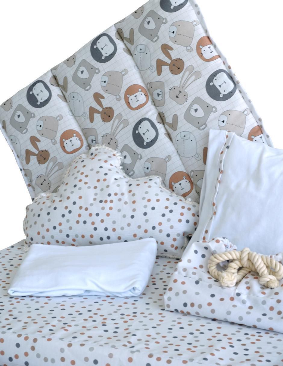 Juego de cuna Animalitos infantil unisex 6 piezas 2