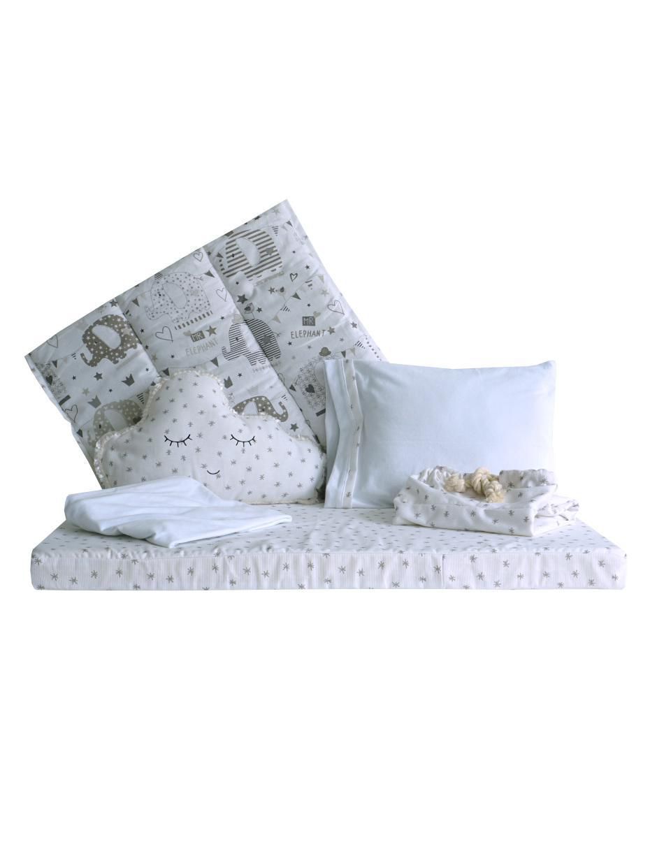 Juego de cuna titi muebles elefantes para unisex 6 piezas