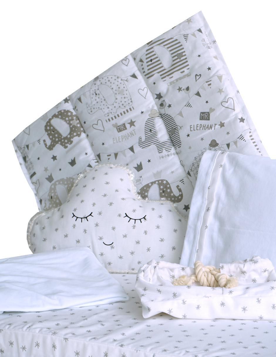 Juego de cuna titi muebles elefantes para unisex 6 piezas