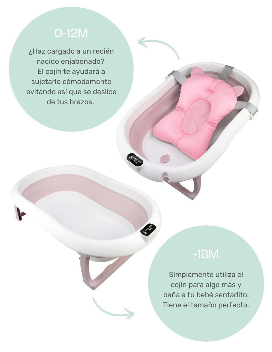 "tina" nap bañera plegable con cojín flotante antideslizante "de" plástico