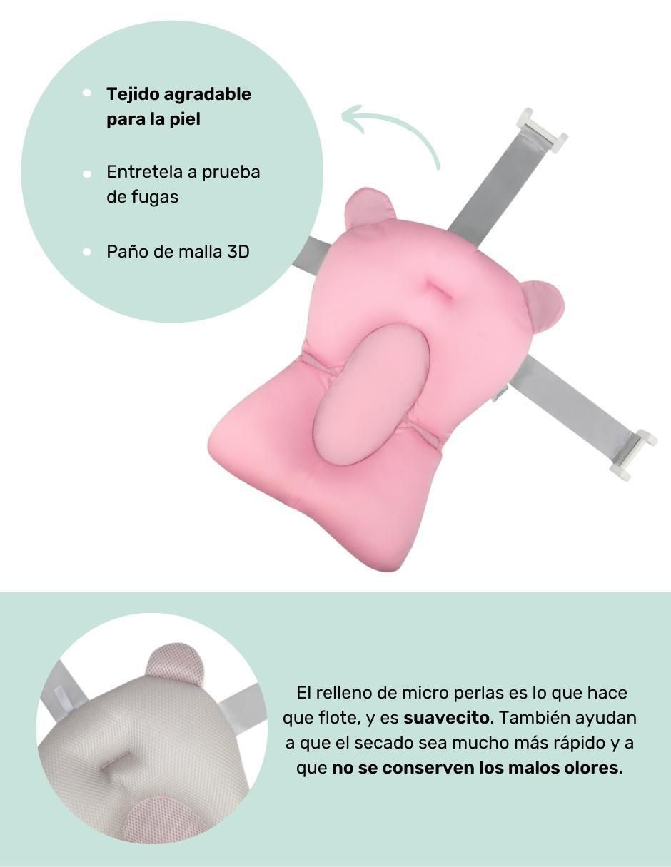 "tina" nap bañera plegable con cojín flotante antideslizante "de" plástico