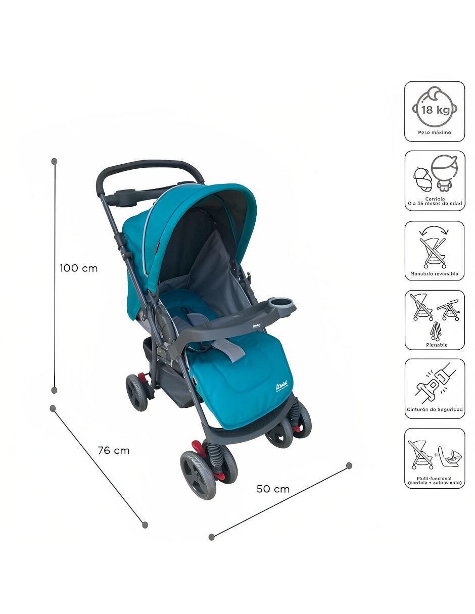 Carriola con portabebé Star Baby plegable 5