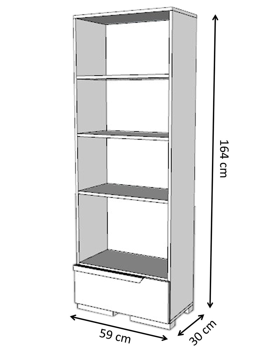 Librero Sofi de melamina 6