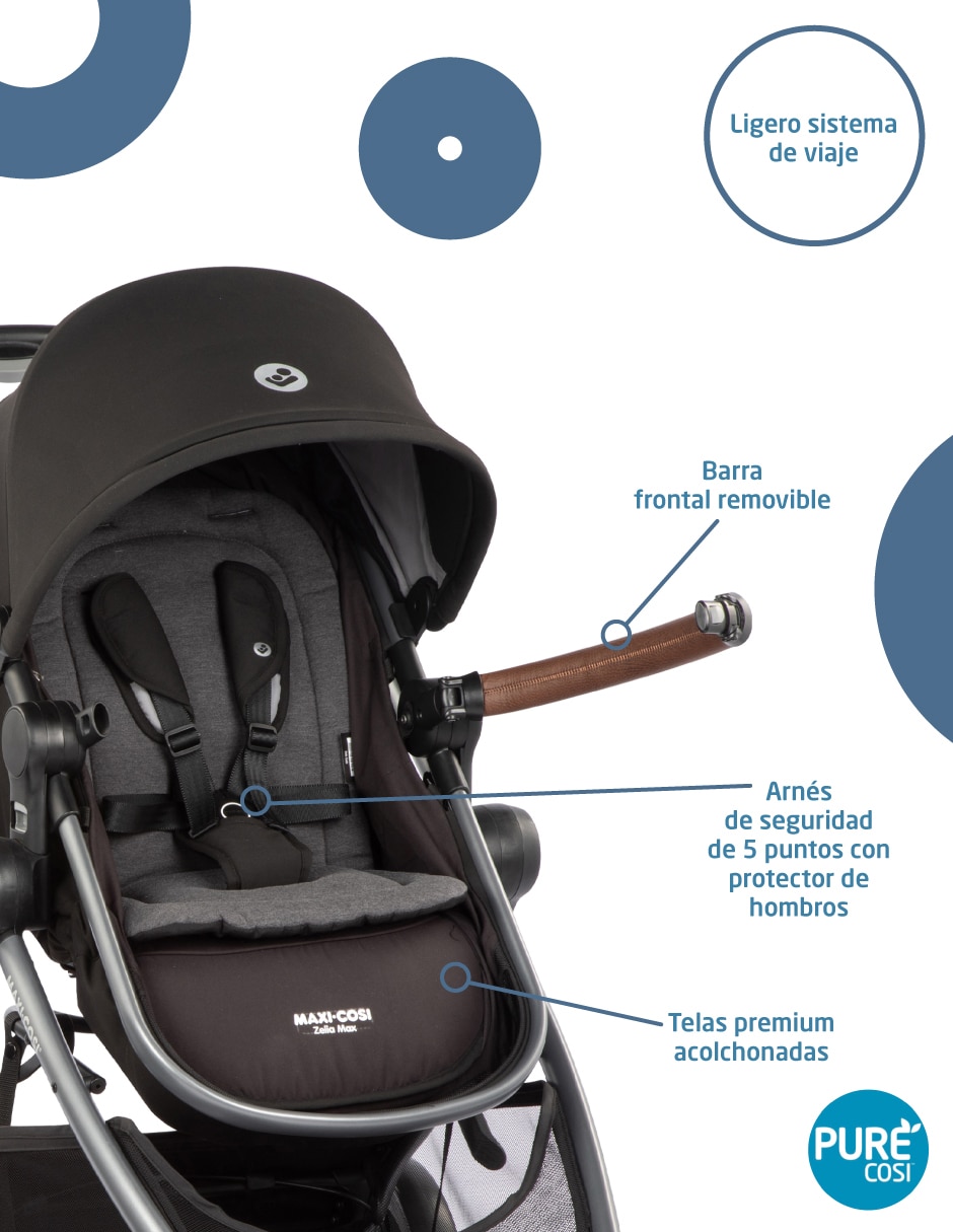 Carriola travel system Zelia Max 2 plegable 4