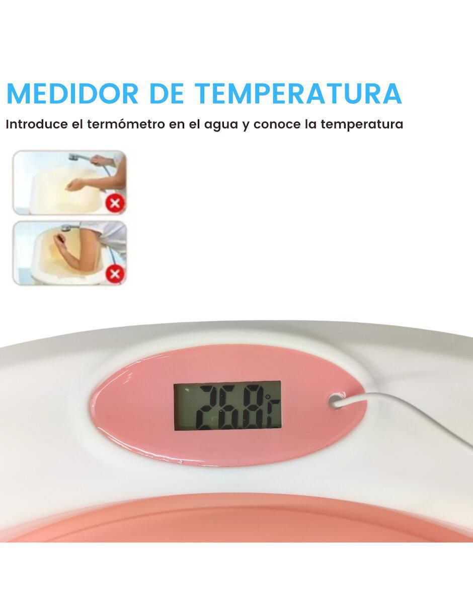 "tina" the baby shop bañera plegable con termómetro "de" plástico