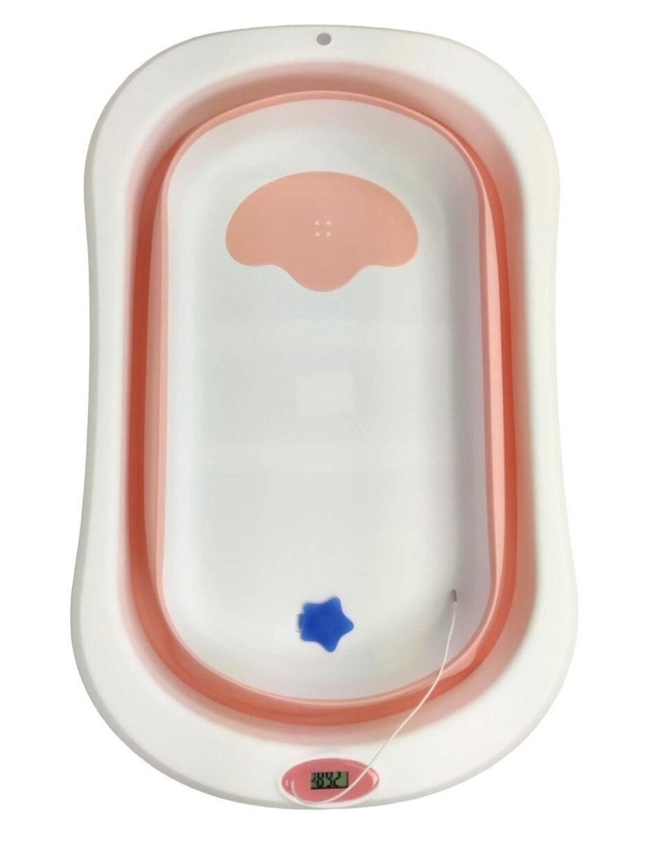 "tina" the baby shop bañera plegable con termómetro "de" plástico