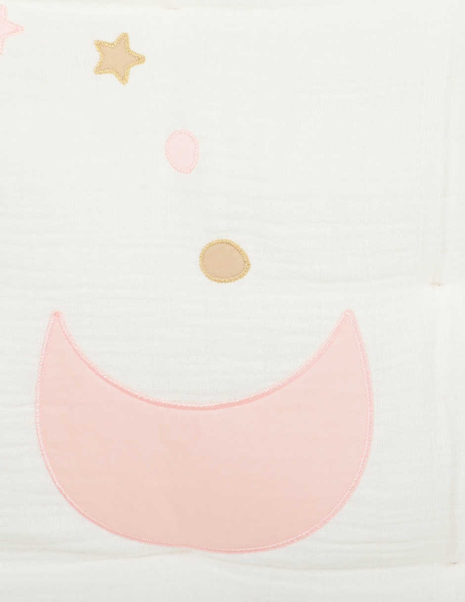 EDREDÓN MON, 70 X 130 CM, ROSA CLARO