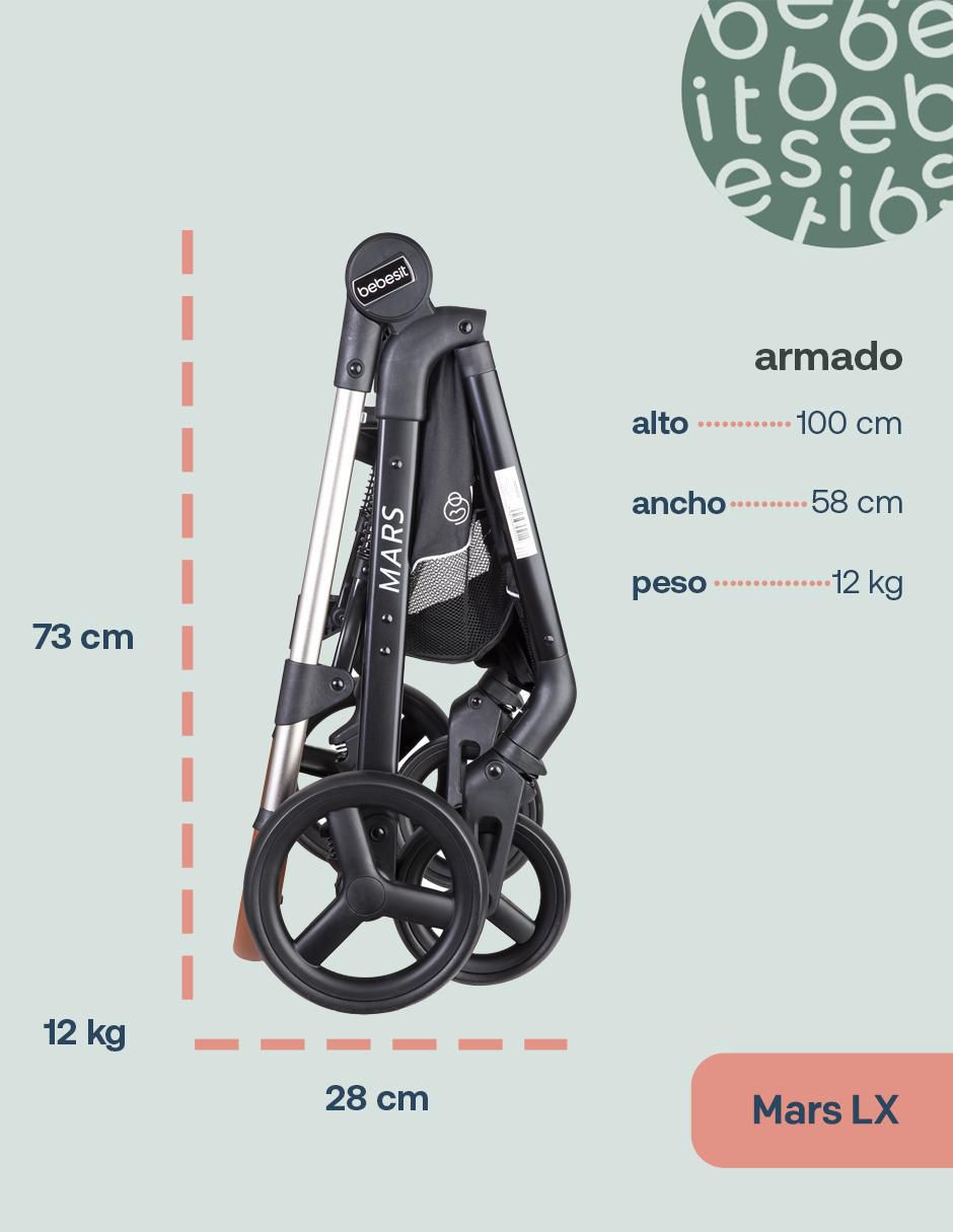 Carriola travel system plegable 11