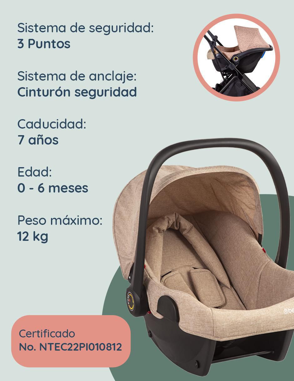 Carriola travel system plegable 5