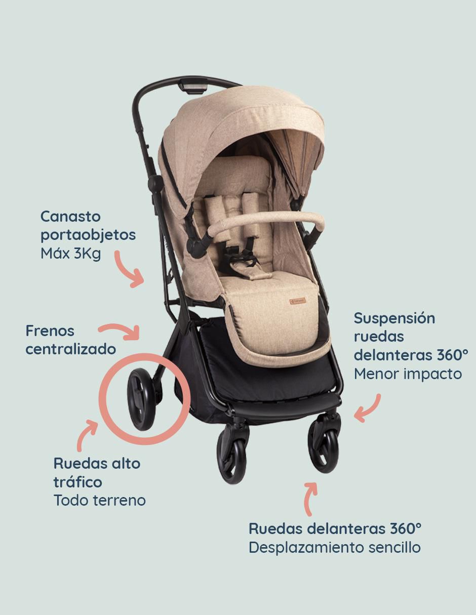 Carriola travel system plegable 6
