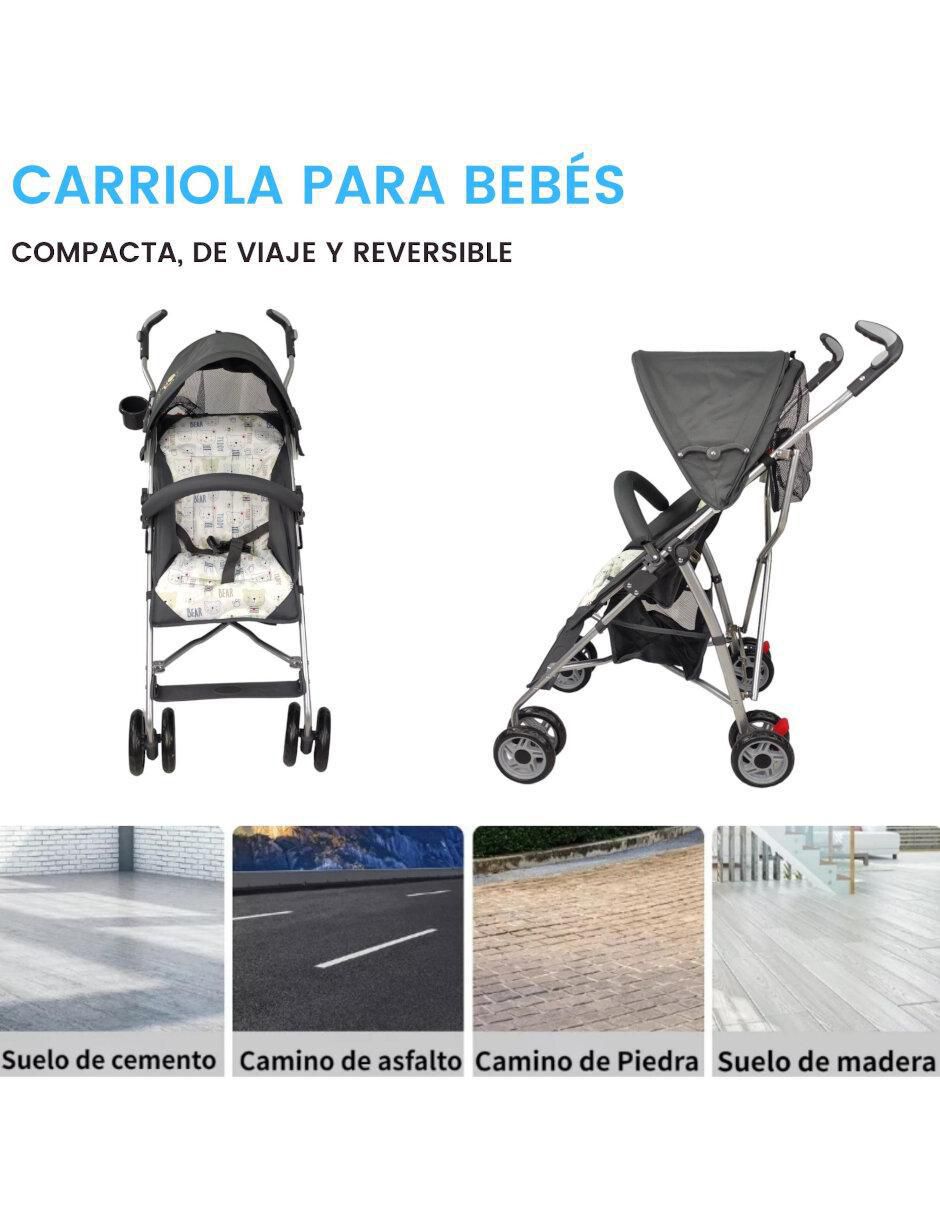 "carriola" de bastón compacta y reclinable the baby shop "de" aluminio