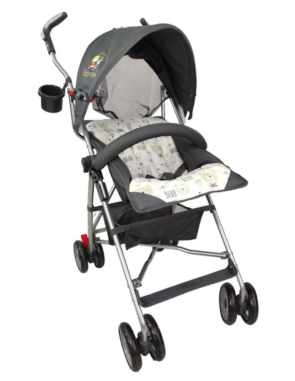 "carriola" de bastón compacta y reclinable the baby shop "de" aluminio