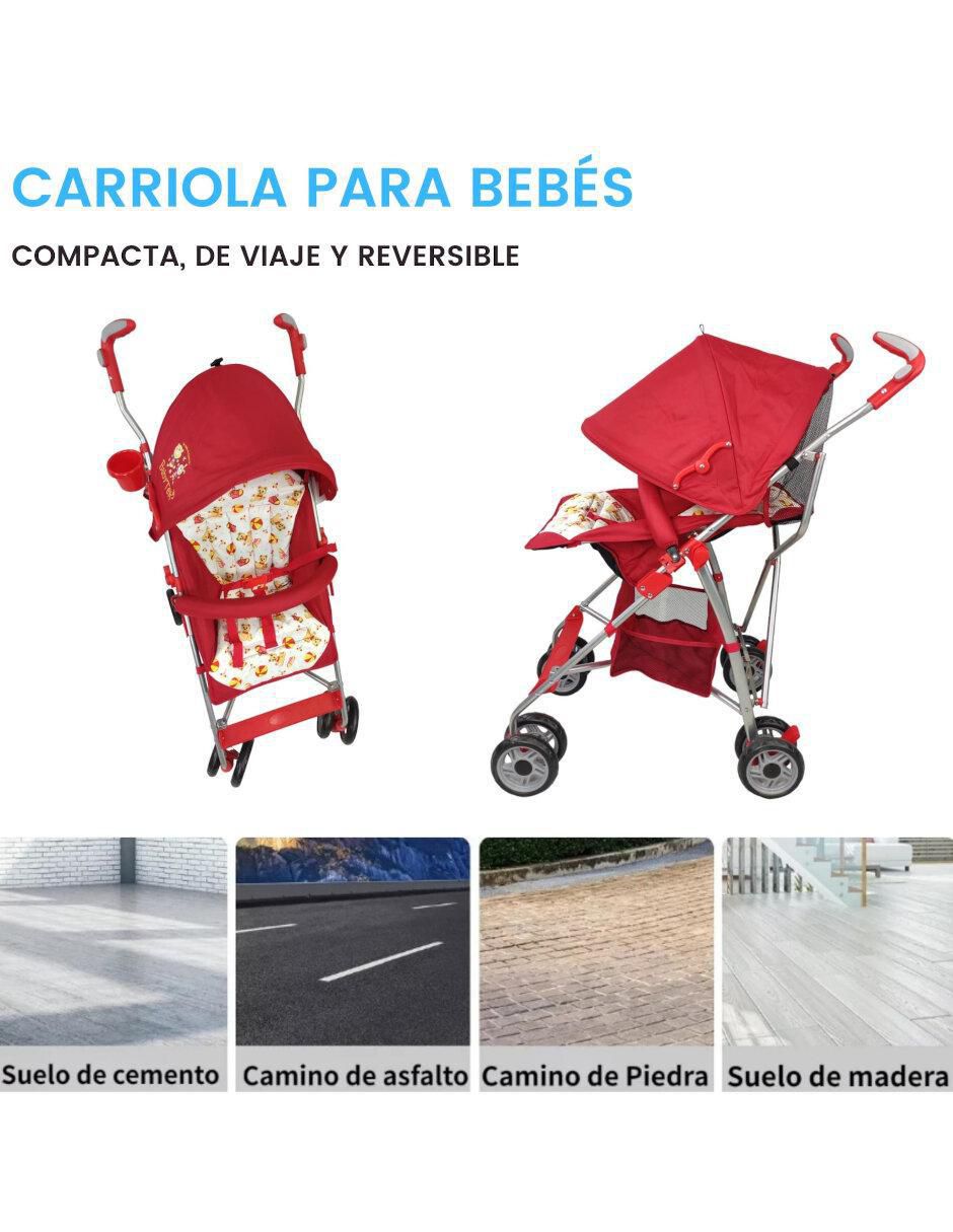 "carriola" de bastón compacta y reclinable the baby shop "de" aluminio