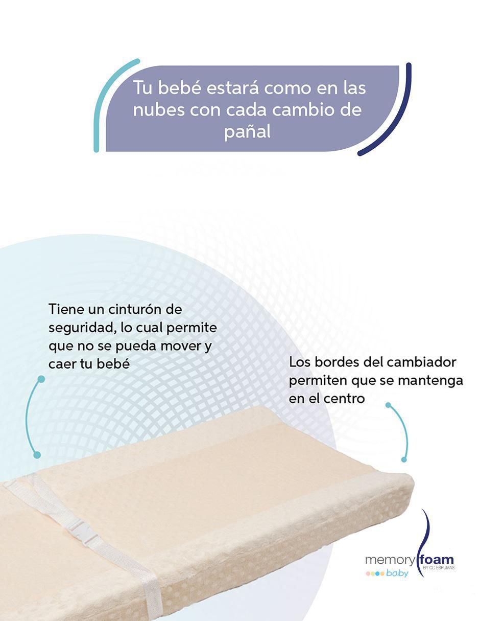 Colchón cambiador memory foam baby sin familia o colección