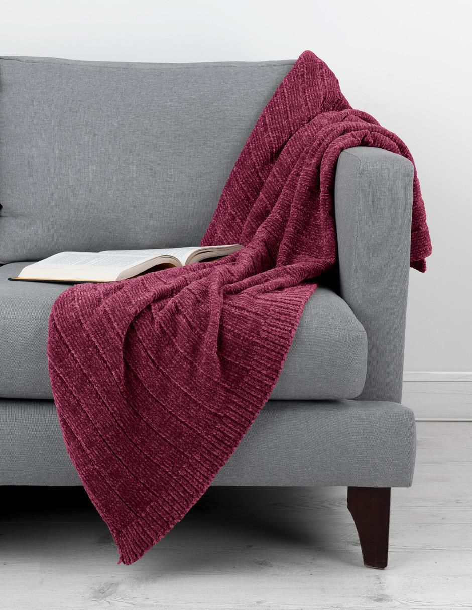 Frazada de tejido punto Chenille unisex 5