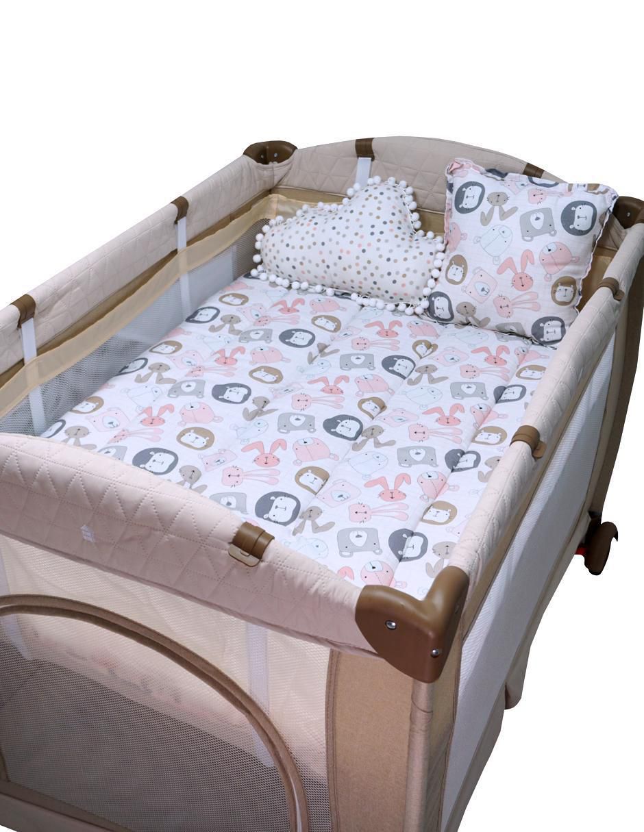 Juego de cuna Animalitos infantil unisex 5 piezas 8