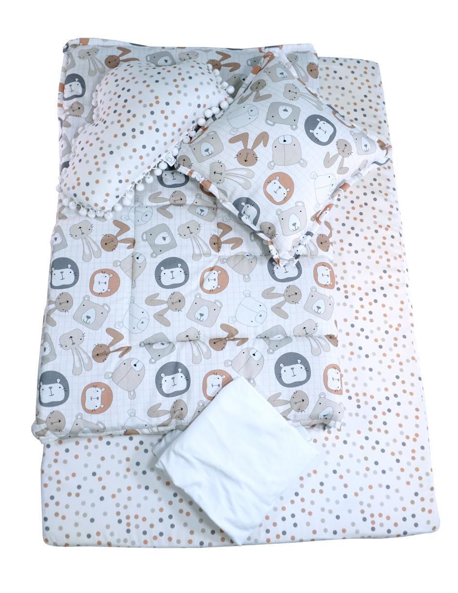 Juego de cuna Animalitos infantil unisex 5 piezas