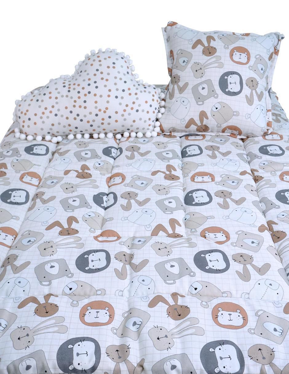 Juego de cuna titi muebles animalitos con colchón "para" unisex 5 "piezas"