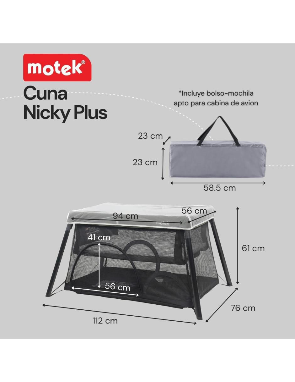 Cuna de viaje Nicky Plus 2