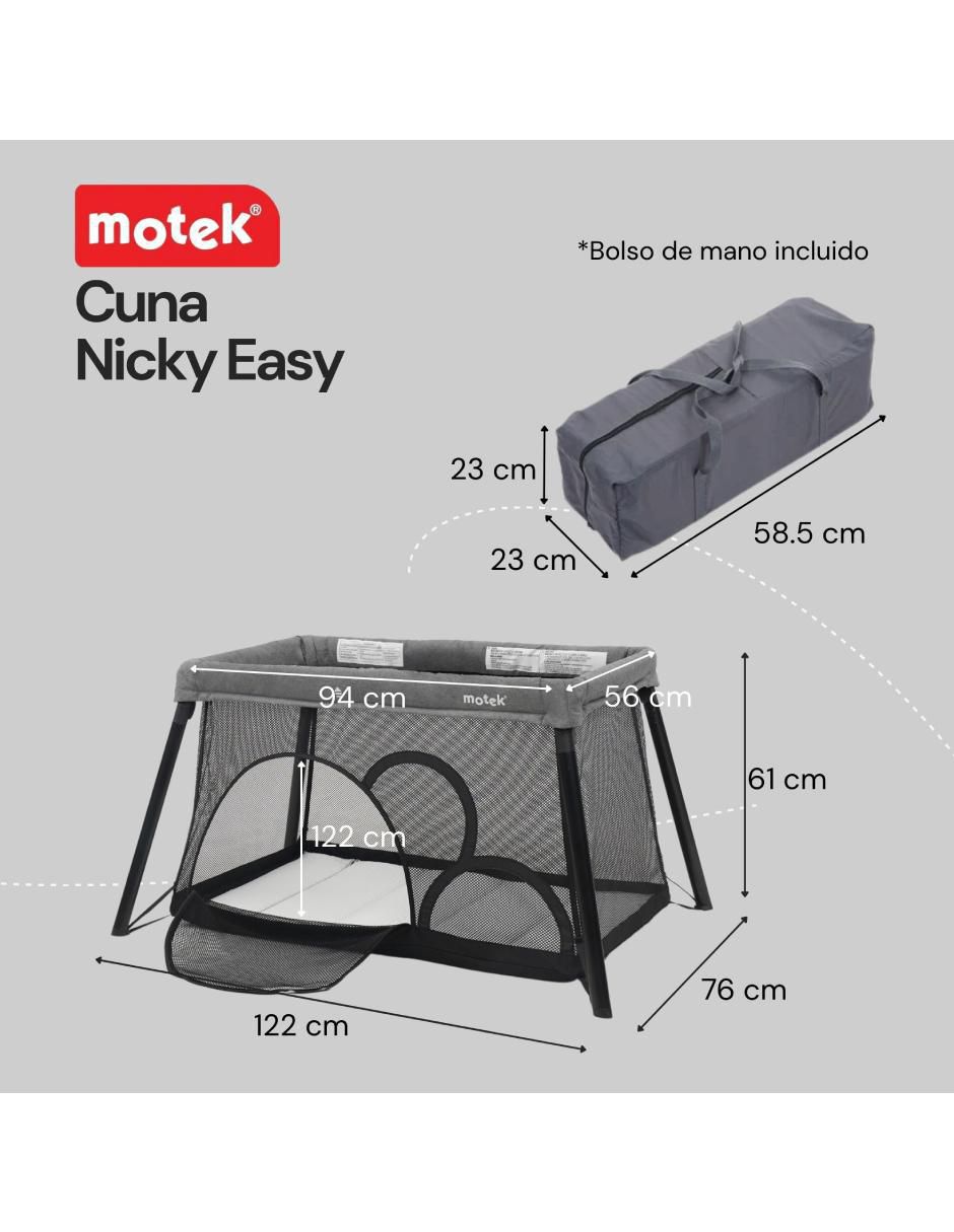 Cuna de viaje motek nicky easy nicky easy