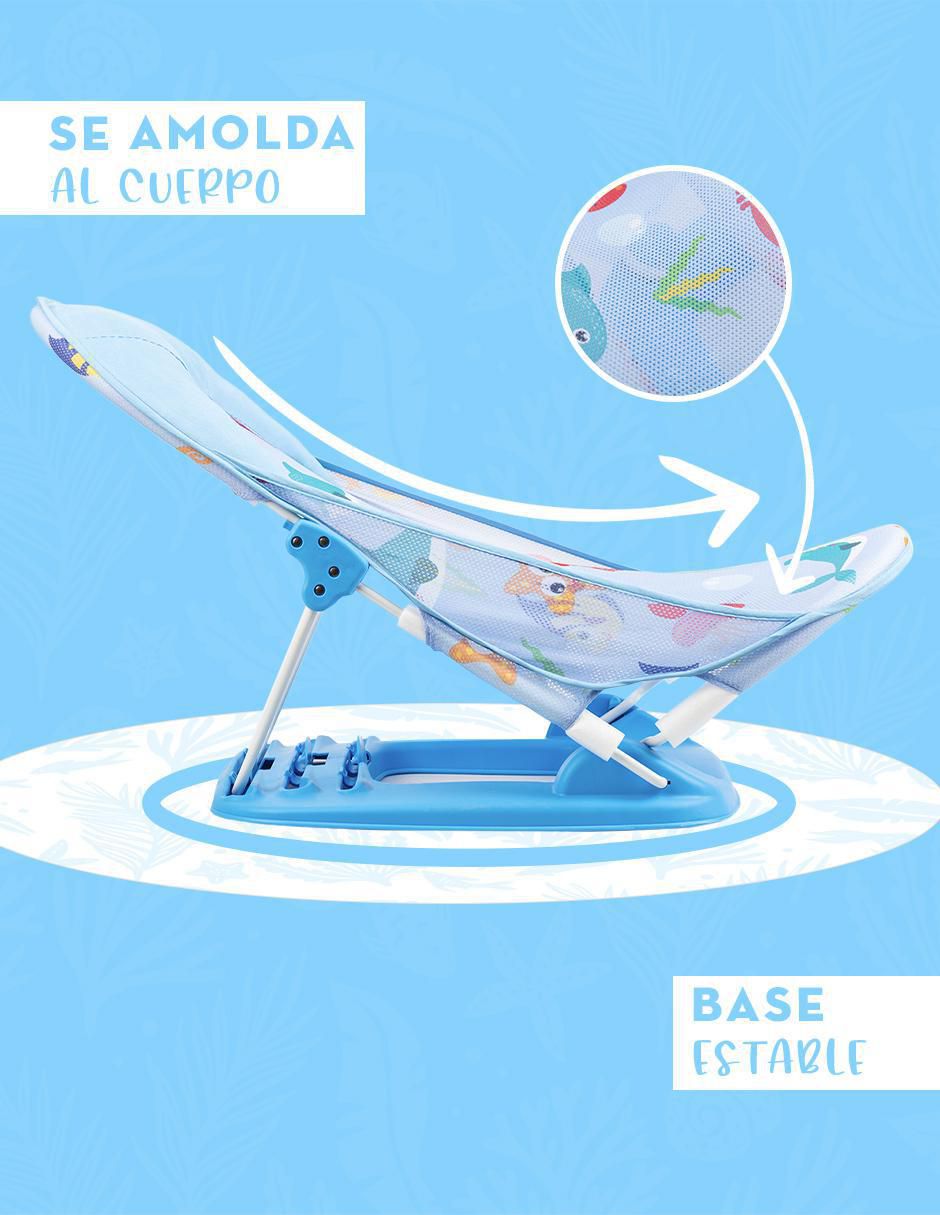 Asiento soporte bañera Baby Bouncer de acero 5