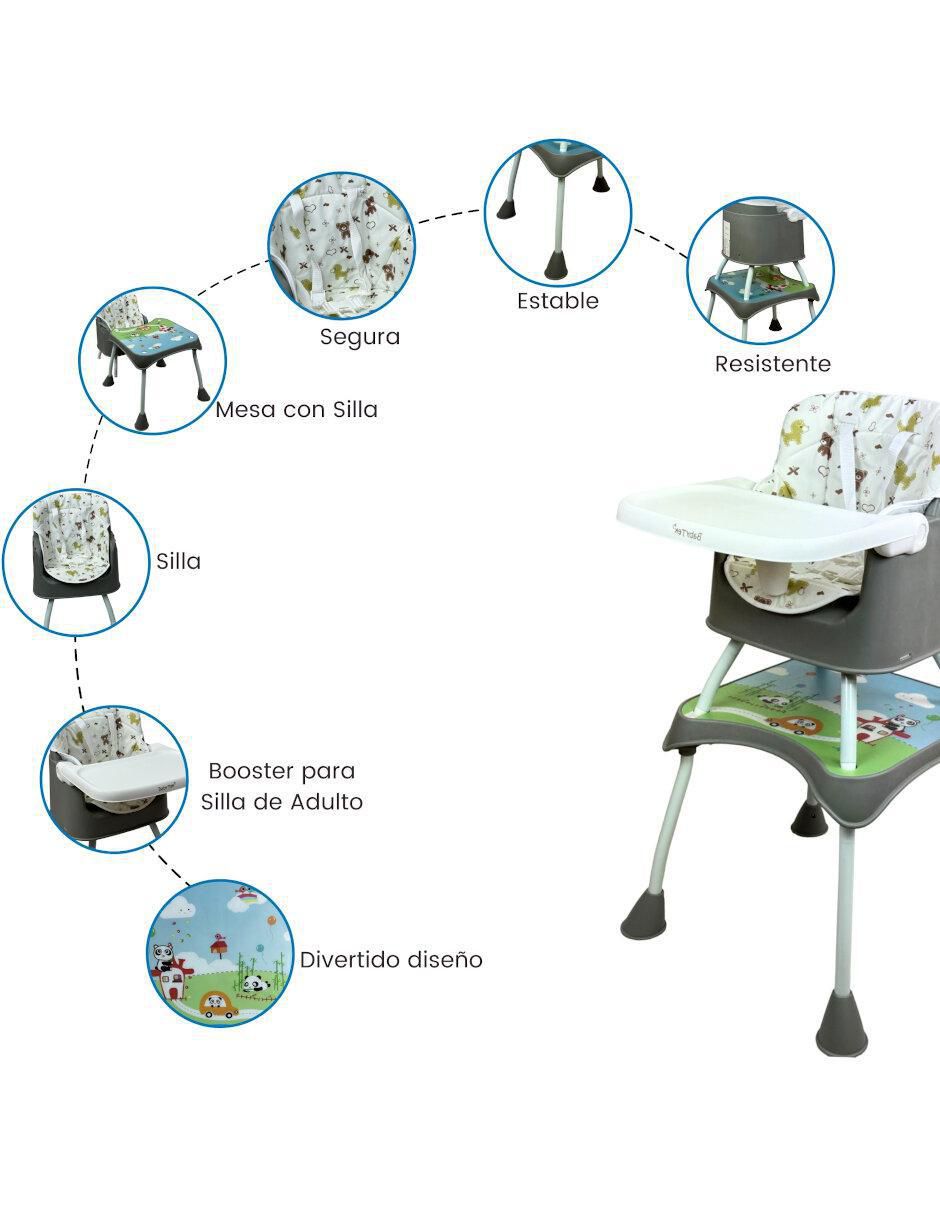Silla alta the baby shop 3 en 1