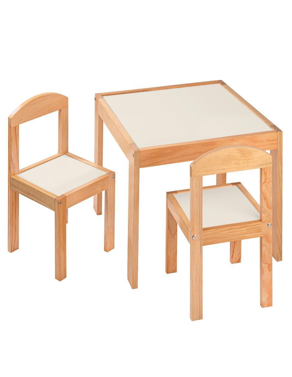 Mesa con silla duduk oslo "de" madera