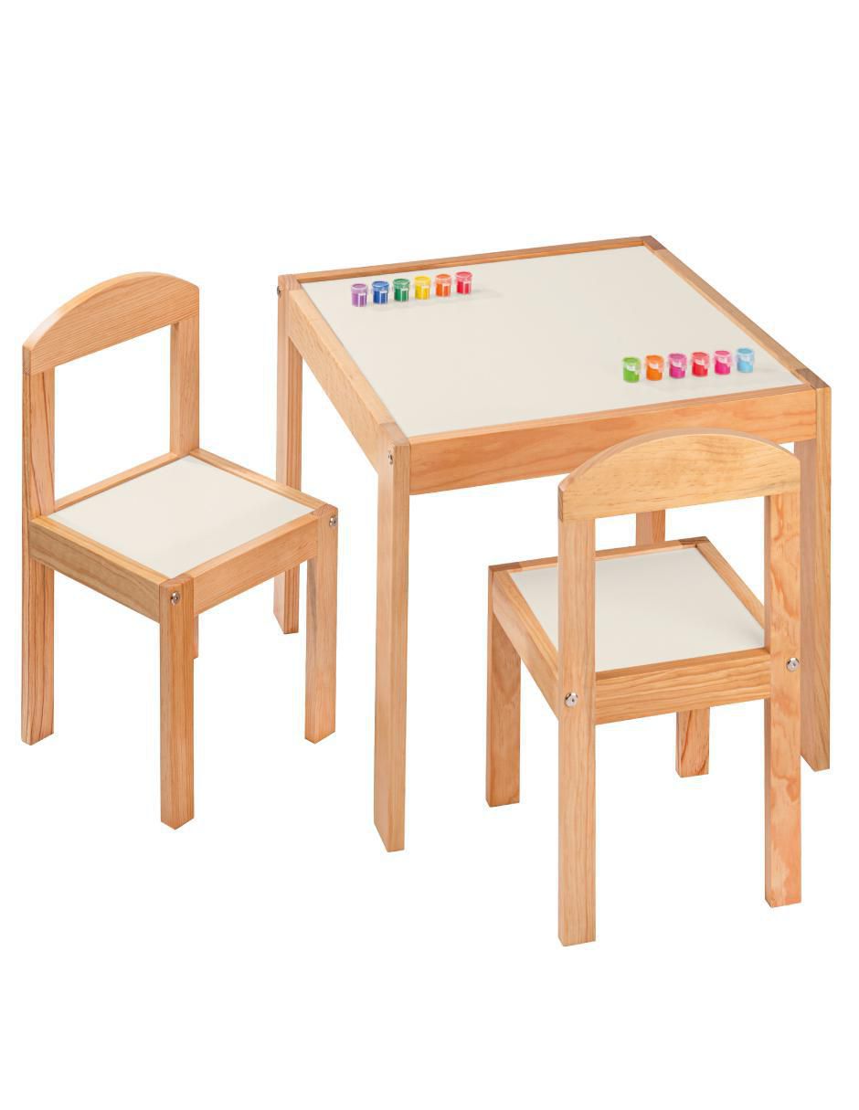 Mesa con silla duduk oslo "de" madera