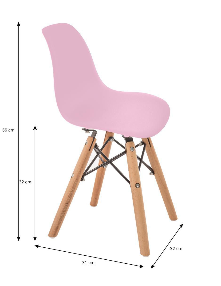 Silla 2 "piezas" duduk eames "de" plástico