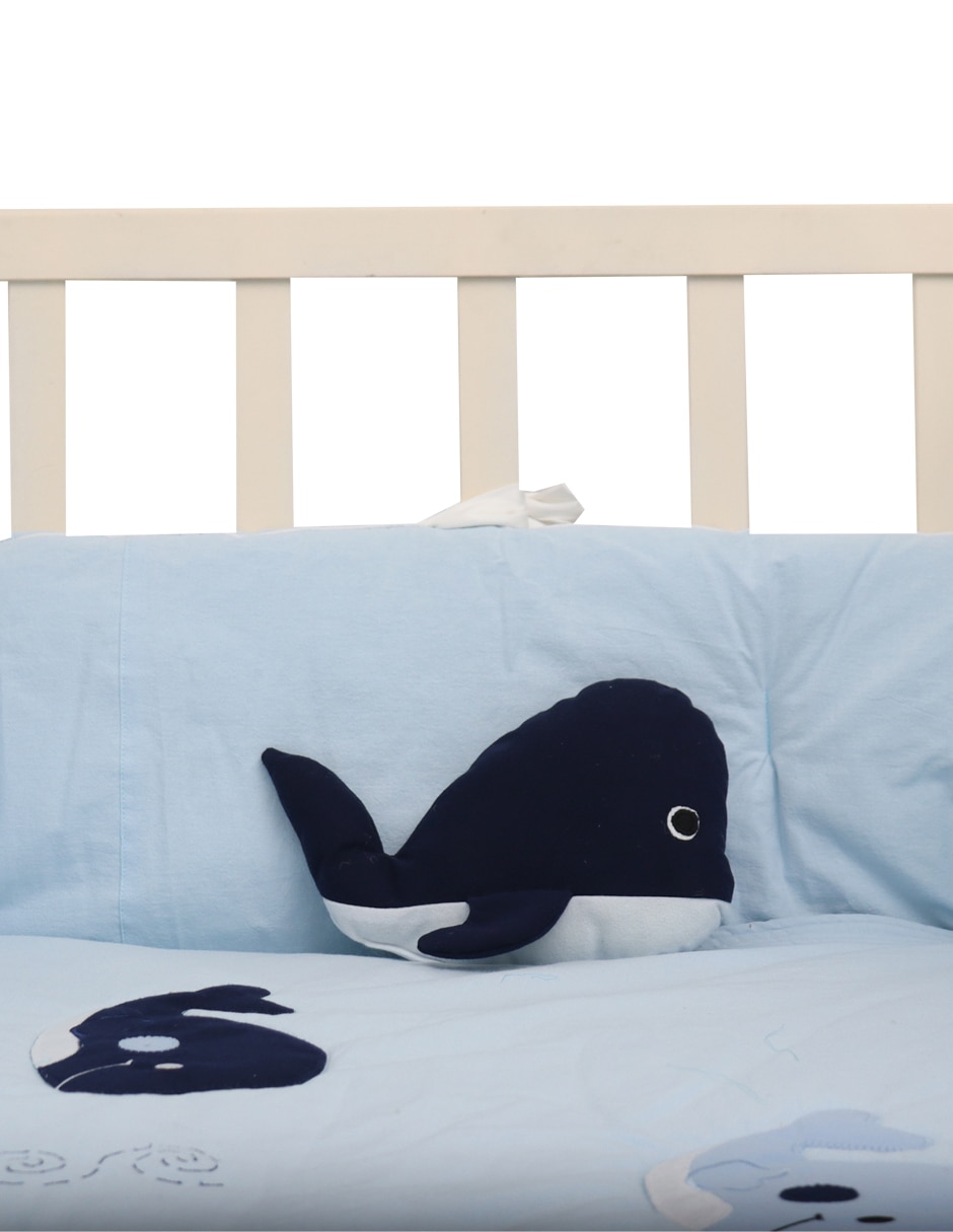 Juego de cuna Ballenas para bebé niño 4 piezas 5