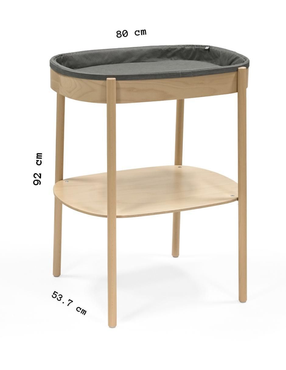 "cambiador" stokke sleepi "de" madera haya "para" bebé unisex