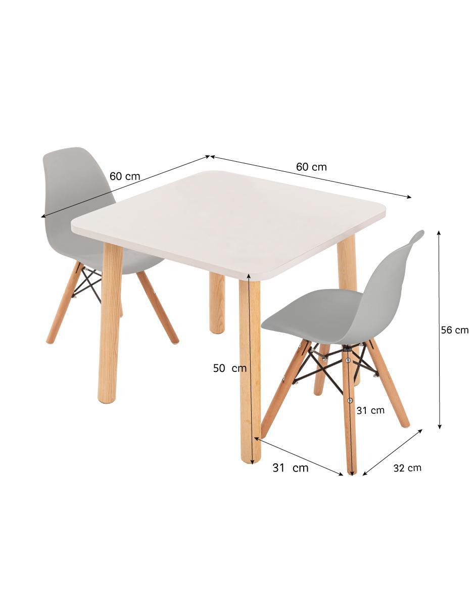 Mesa con silla duduk kids "de" mdf y madera