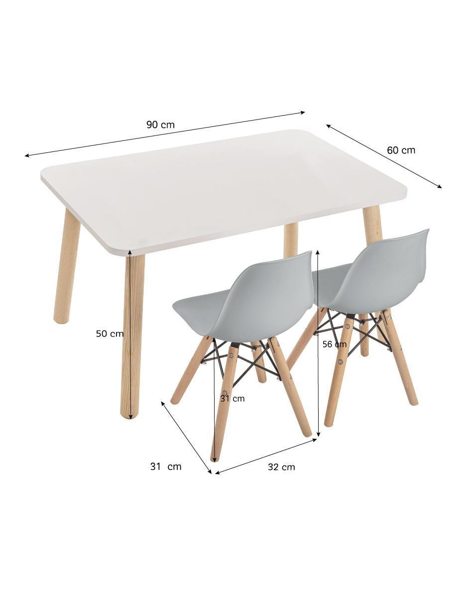 Set de mesa infantil duduk sin familia o colección "de" materialatt" 3 "piezas"