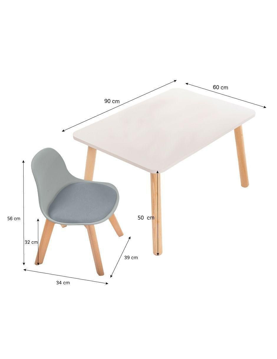 Mesa con silla duduk niños y niñas "de" mdf y madera