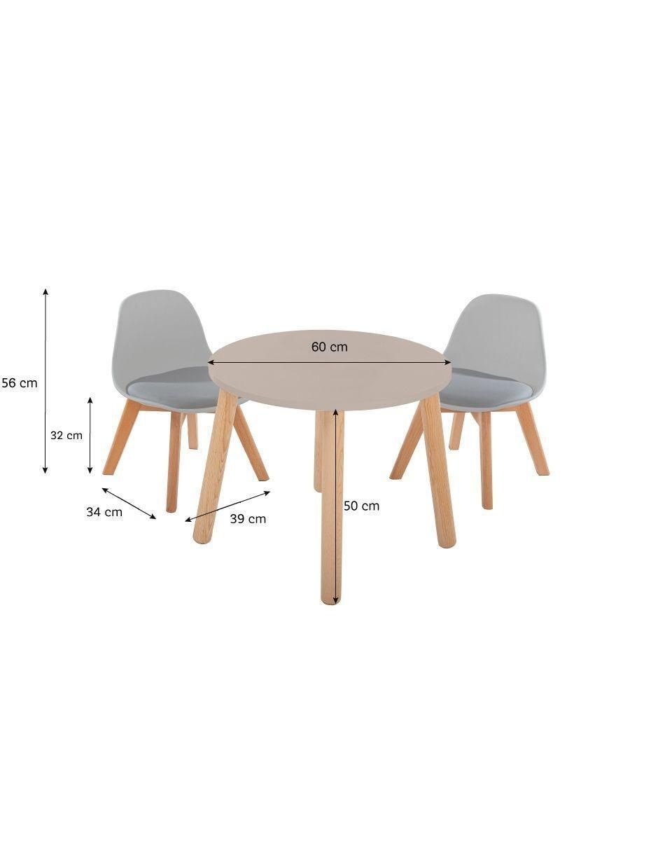 Mesa con silla duduk niño y niña "de" mdf y madera