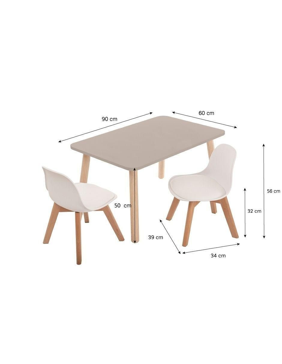 Mesa con silla duduk niños y niñas "de" mdf y madera