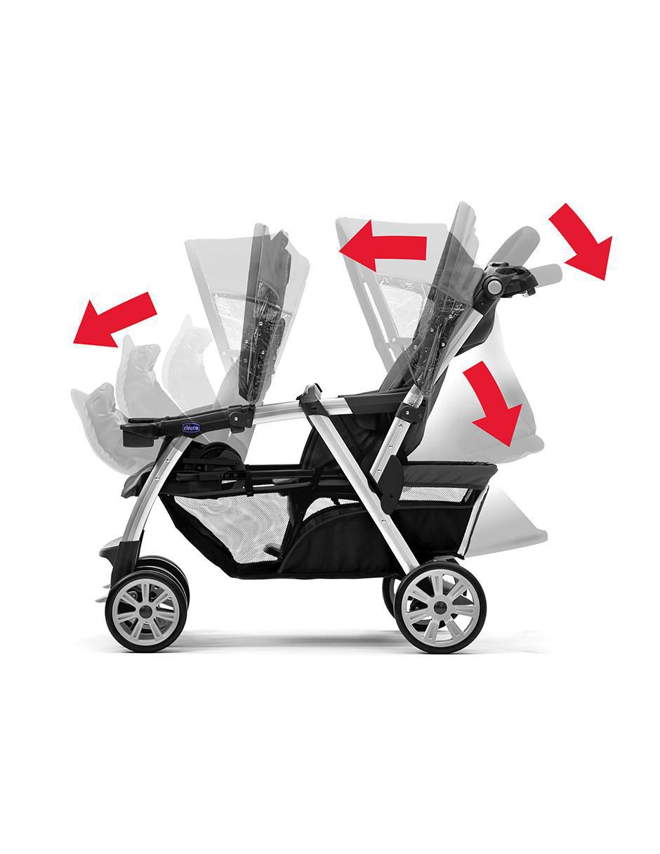 Carriola doble Together de aluminio 6