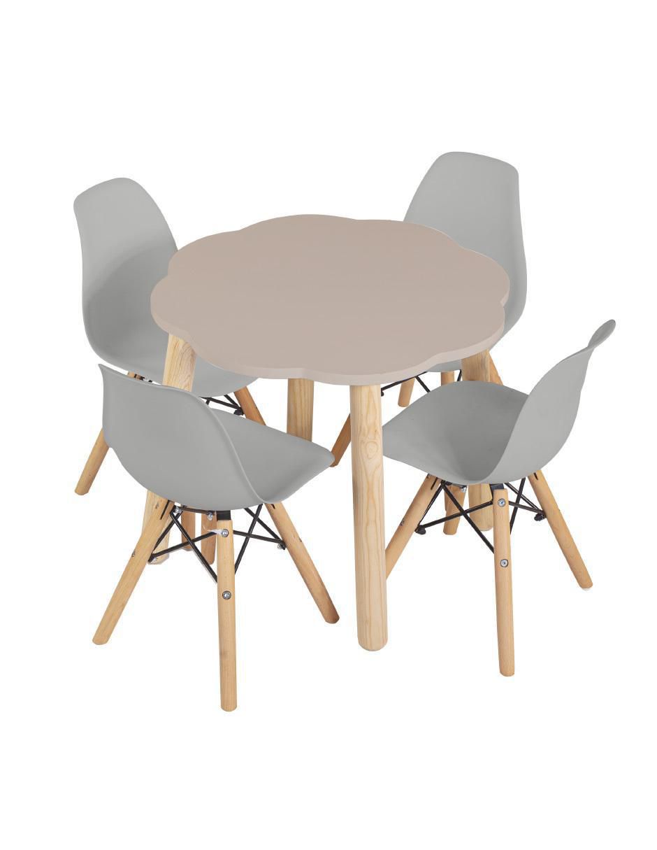 Mesa con silla duduk niñas pequeñas o niños pequeños  "de" mdf y madera