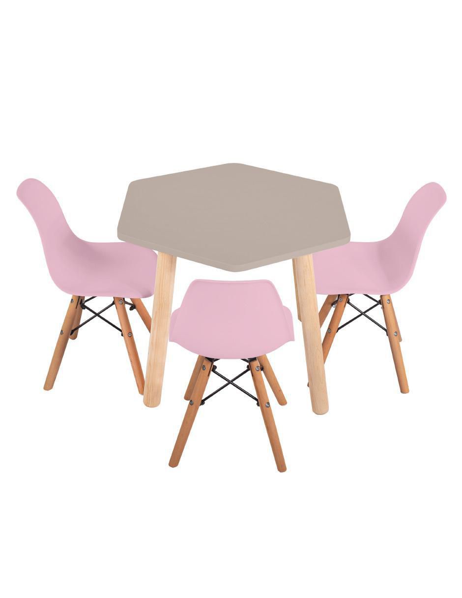 Mesa con silla duduk infantil "de" mdf y madera